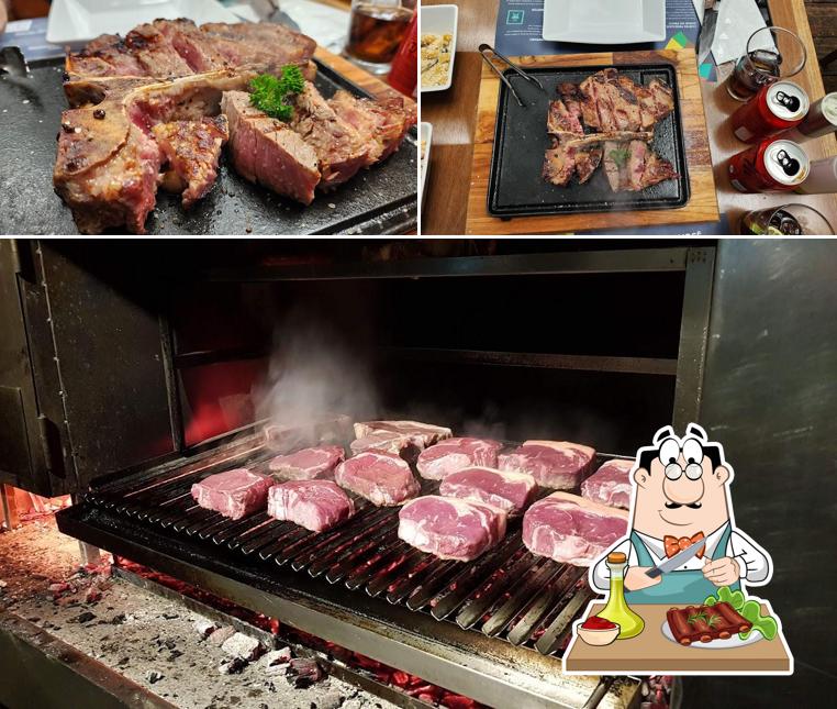 Há uma variedade de opções para os amantes da carne