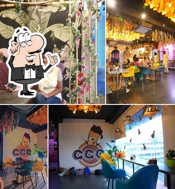 The interior of Cafe choco craze (ccc Cafe)