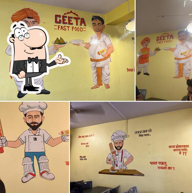 The interior of GEETA FAST FOOD