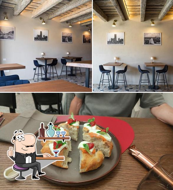 Tra le diverse cose da Sesto Gusto Street Food Contemporaneo si possono trovare la interni e bevanda