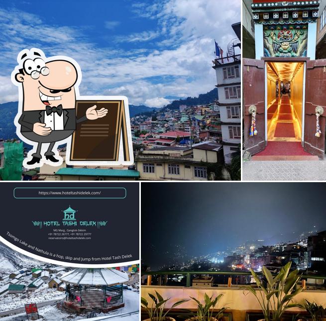 You can get some fresh air outside Hotel Tashi Delek