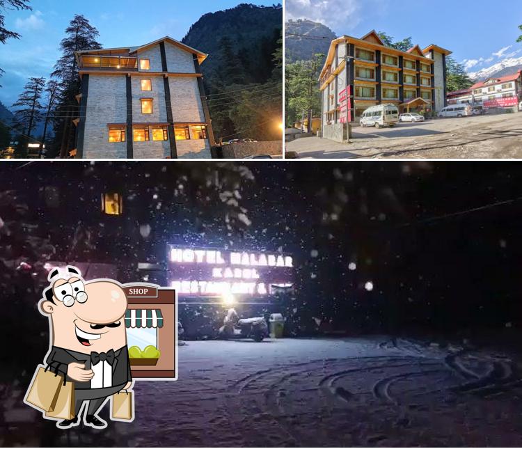 The exterior of Hotel Malabar Kasol