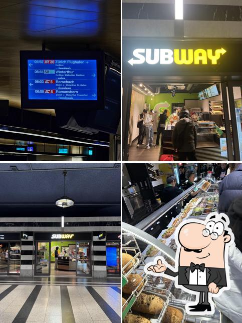 Dai un'occhiata agli interni di Subway Zürich HB