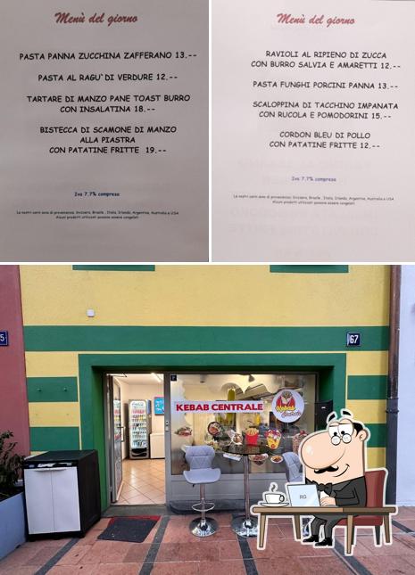 Gli interni di kebab centrale chiasso