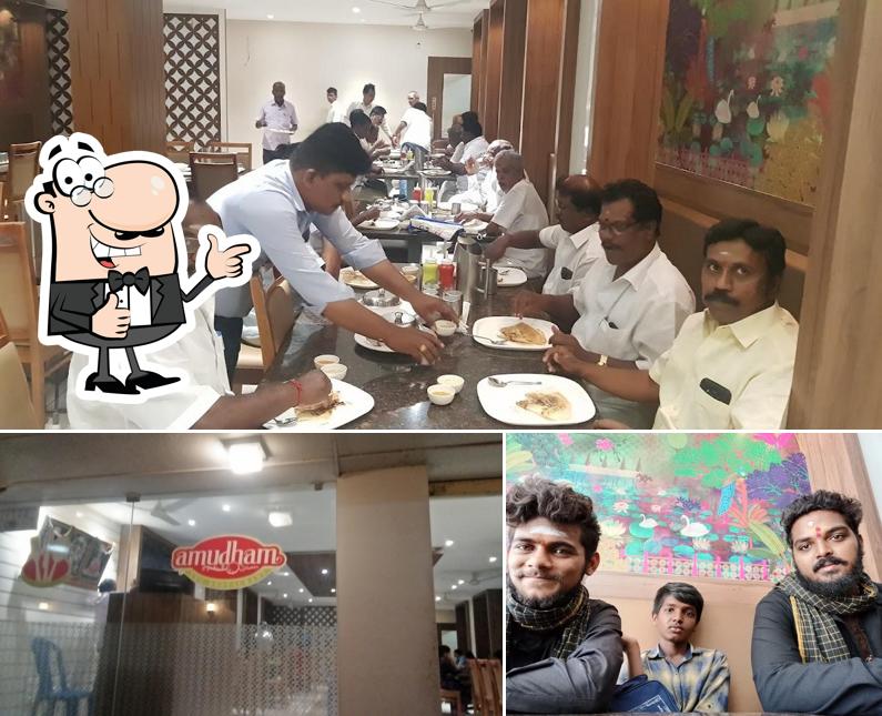 Here's a picture of Amudham Veg Restaurant