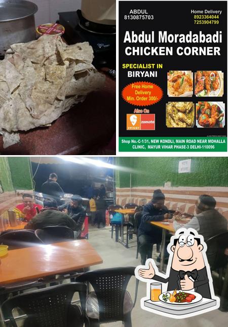 Muradabadi Chicken Corner is distinguished by food and interior