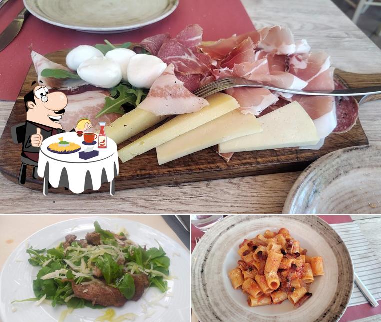 Piatto di formaggi al Ristorante pizzeria La Badia