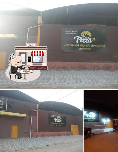 O exterior do Casa da Pizza GV