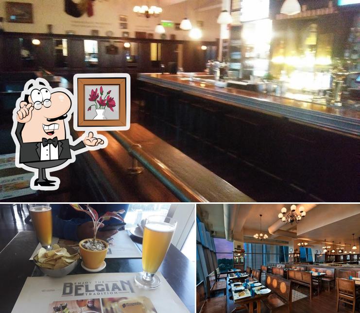 Among various things one can find interior and food at Belgian Beer Cafe Greater Noida