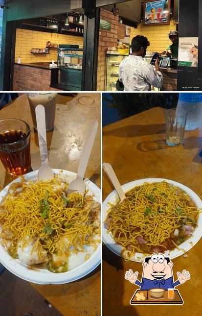 Check out the picture displaying food and interior at Tea Kadai