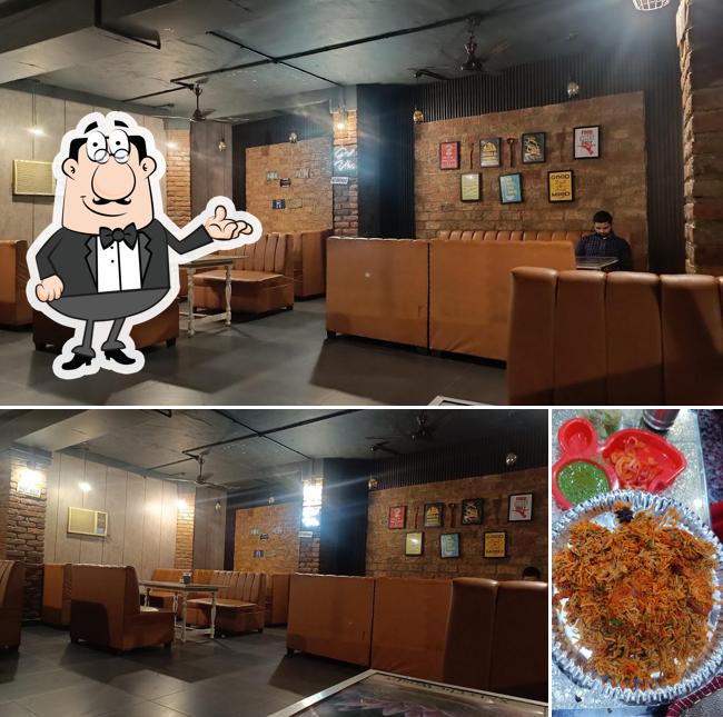 The picture of interior and food at Shere Punjab Dhaba