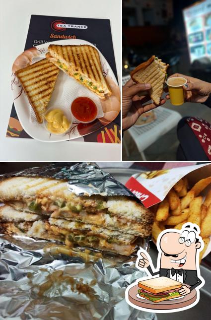 Grilled cheese sandwich at GMR'S TEA TRANCE