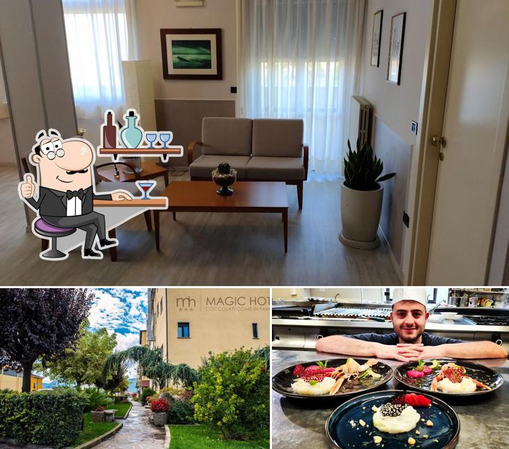 La immagine di interni e esterno da Magic Hotel