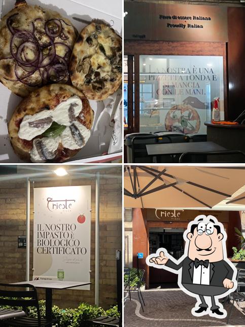 Tra le varie cose da Trieste Pizza si possono trovare la interni e cibo