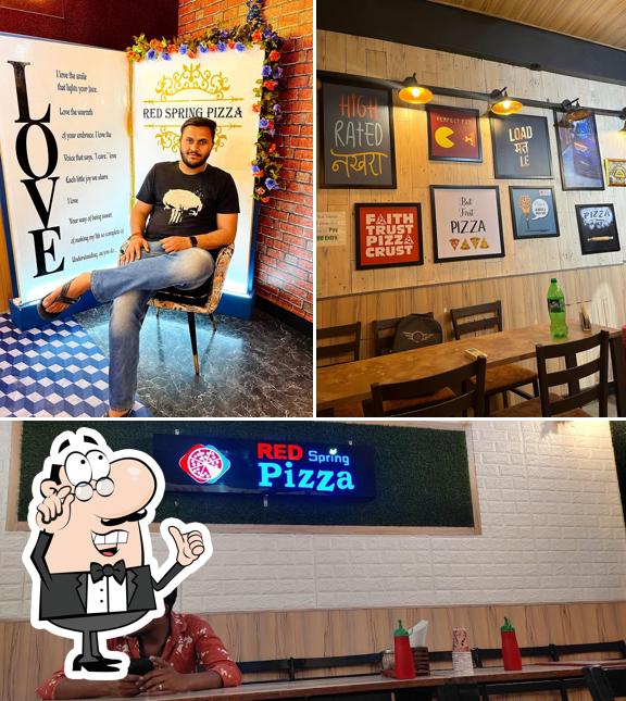 The interior of Red Spring Pizza