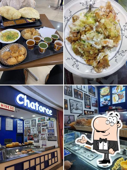 Among different things one can find interior and food at Chatoree