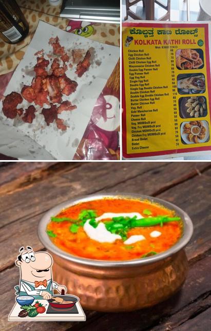 Chicken curry at Kolkata fast food corner