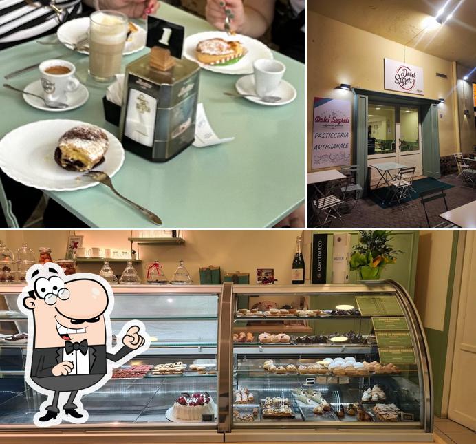 La interni e cibo del ristorante