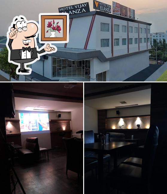 The restaurant's interior and exterior