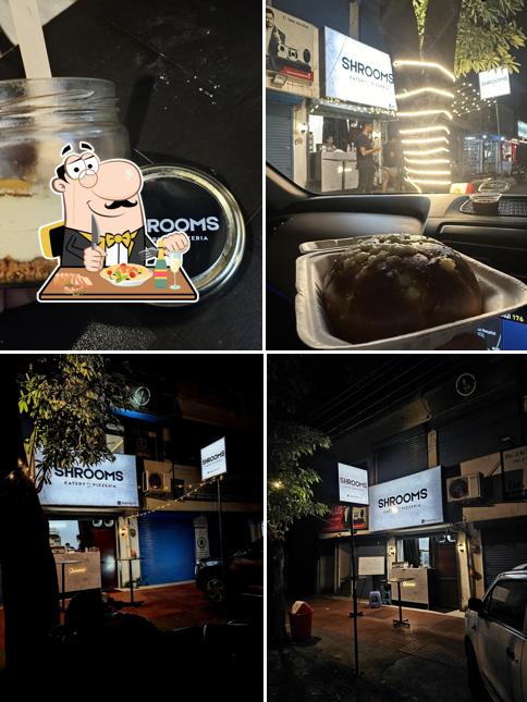 Shrooms Eatery and Pizzeria is distinguished by food and exterior