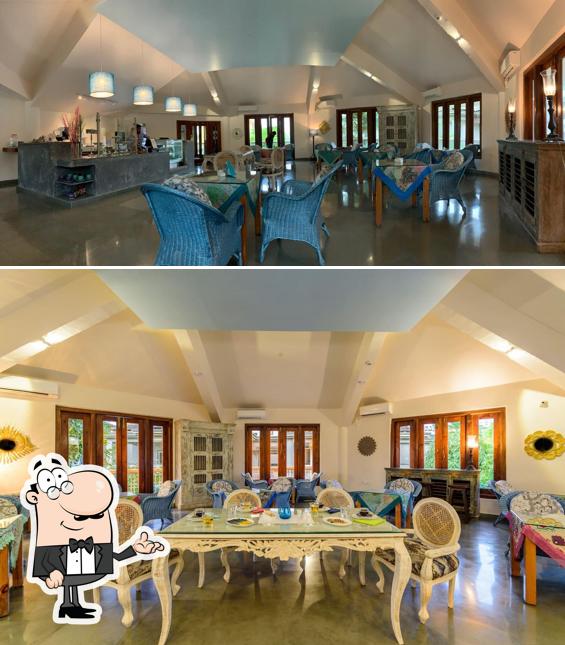 The interior of Sky Cafe