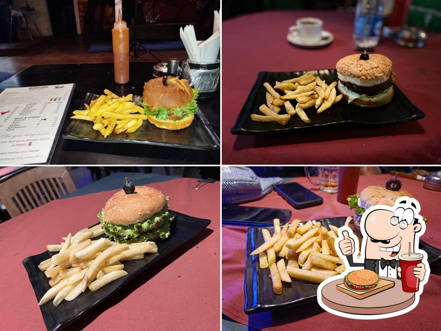 Treat yourself to a burger at Sunshine Cafe
