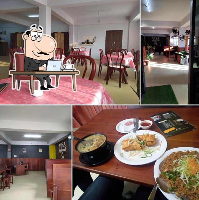 The interior of Visa Restaurant & Cafe