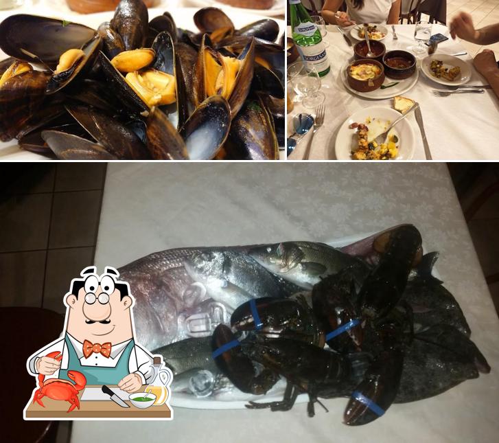 La Sorgente propone un'ampia selezione di piatti di mare