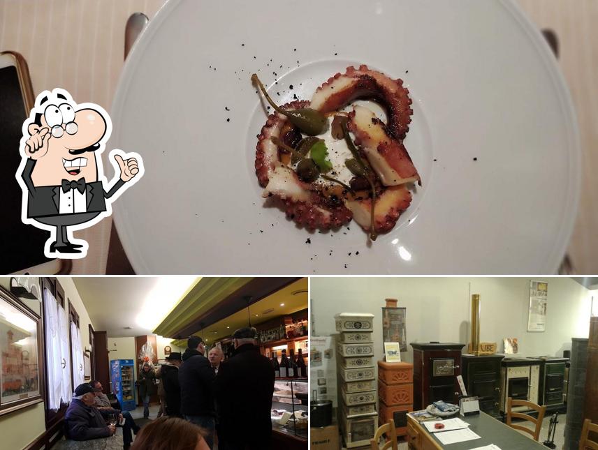 Tra le varie cose da Ristorante Albergo Da Fanio di Bergamo Francesco, Marco & C. Sas si possono trovare la interni e cibo