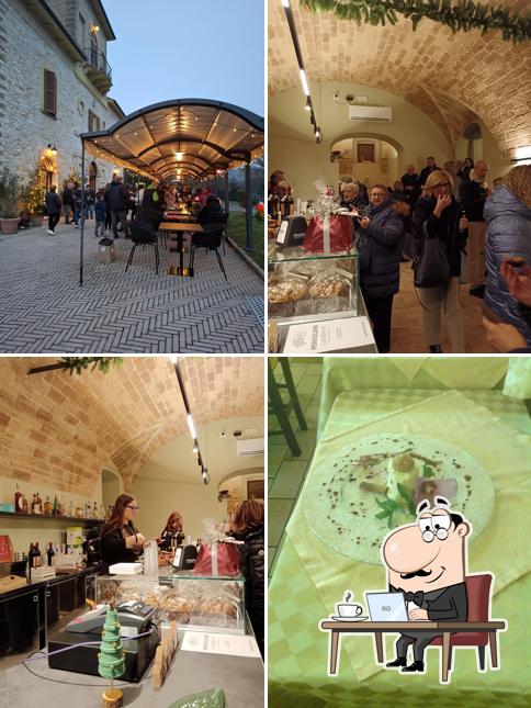 Gli interni di Ostaria La Pergola