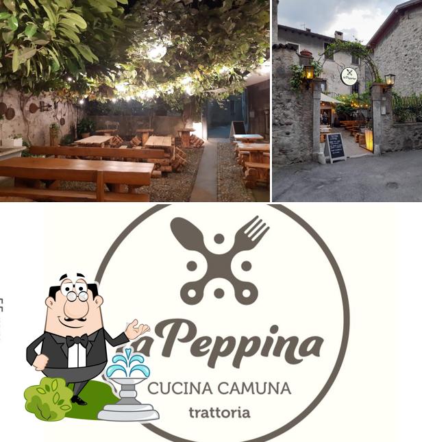 Gli esterni di Trattoria La Peppina
