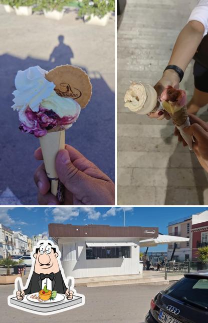 La cibo e esterno del ristorante