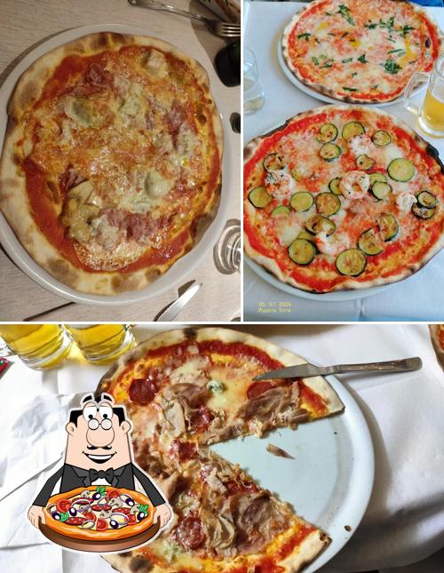 A Pizzeria Alla Torre, puoi ordinare una bella pizza