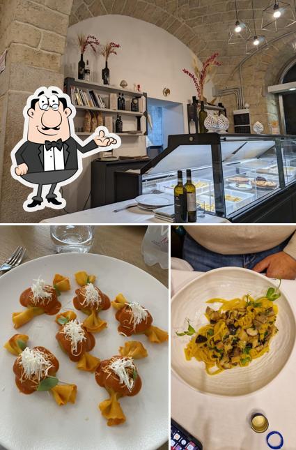 LAB 57 Bottega Gastronomica si caratterizza per la interni e cibo