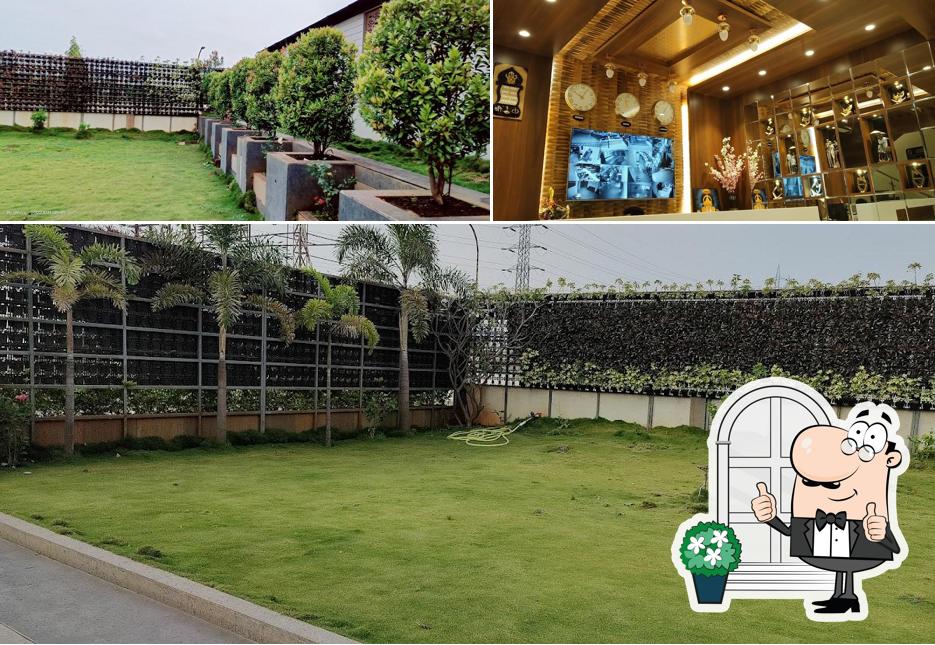 The outside area is an important feature of Hotel Shivam Executive