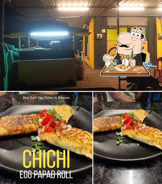 This is the picture showing food and interior at ChiChi Omlet
