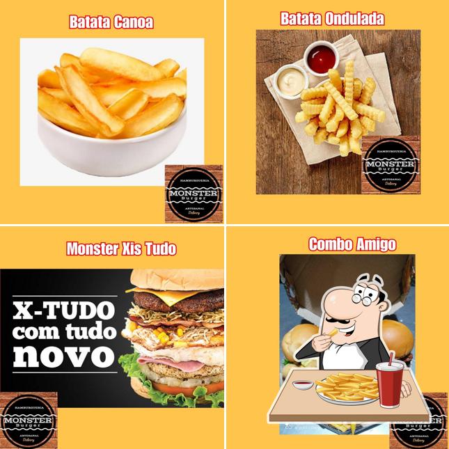 Batata frita em Hamburgueria Monster Burguer Artesanal