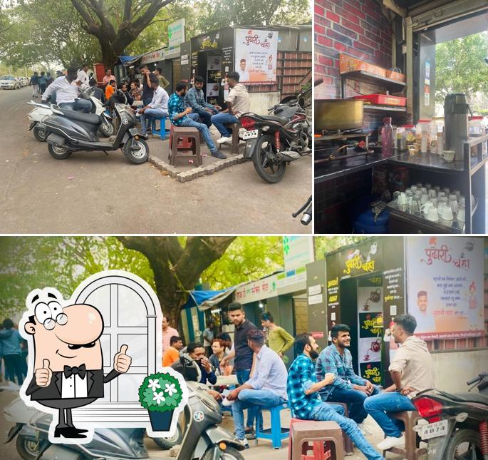 Among various things one can find exterior and food at Pudhari chaha