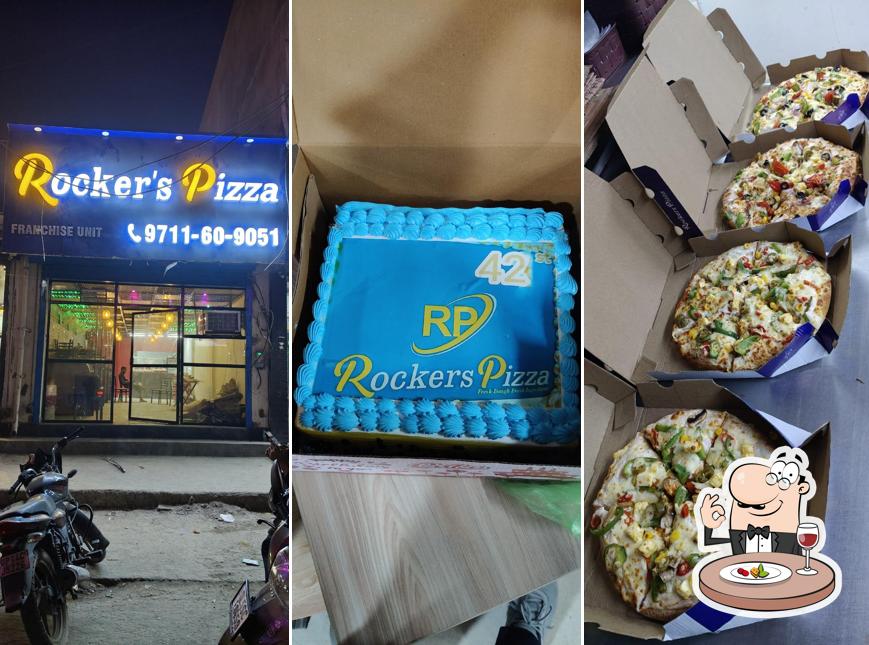 Food at Rockers pizza johri enclave