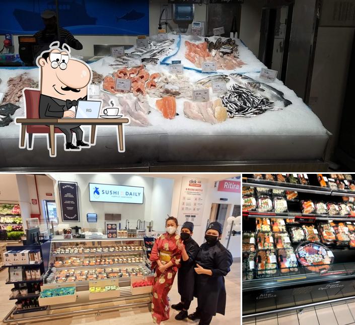 Gli interni di Sushi Daily Affi