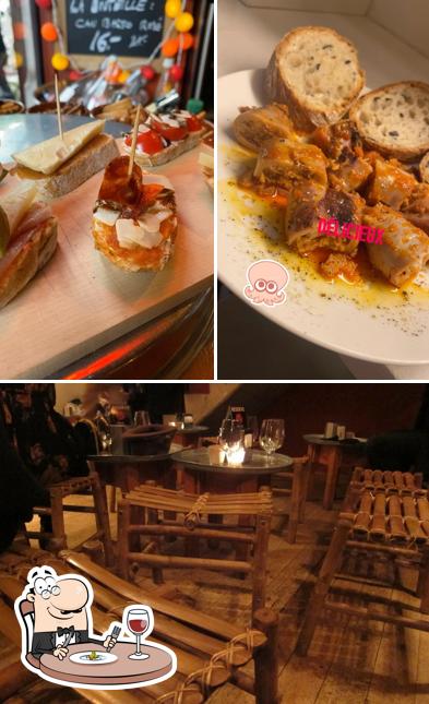 Soleil Rouge si caratterizza per la cibo e bancone da bar