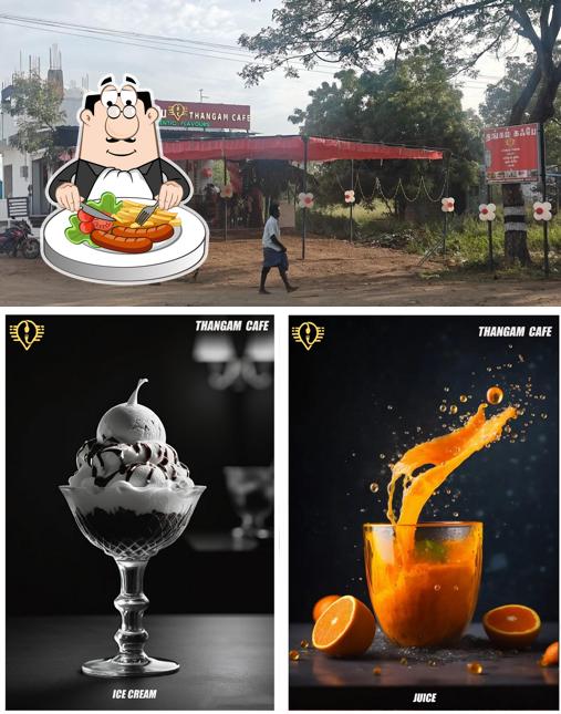 The restaurant's food and exterior