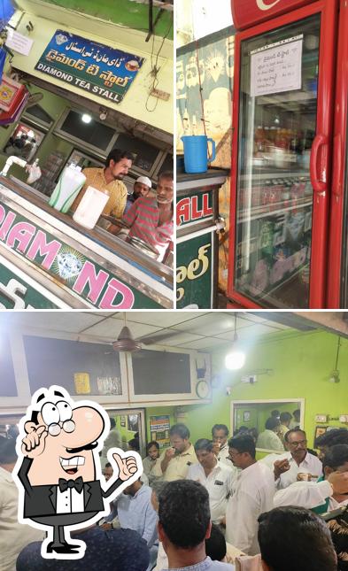 Among different things one can find interior and food at Diamond Tea Stall & Cool Drinks