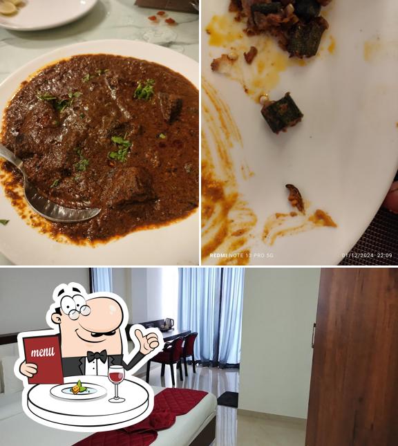 The image of Hotel Pushpanjali’s food and interior