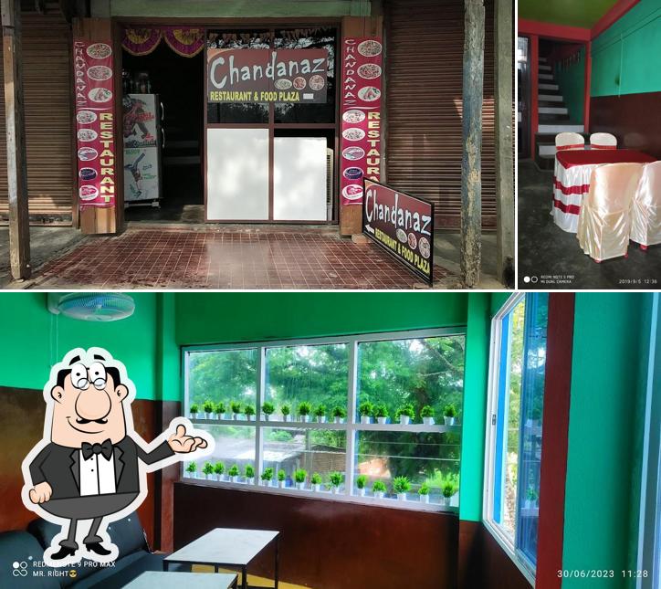 The interior of Chandanaz Redtsurant