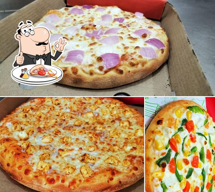 Pick pizza at KD cafe