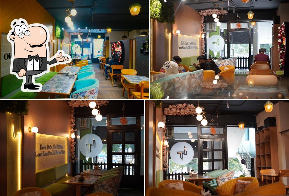 The interior of Little Talks Cafe