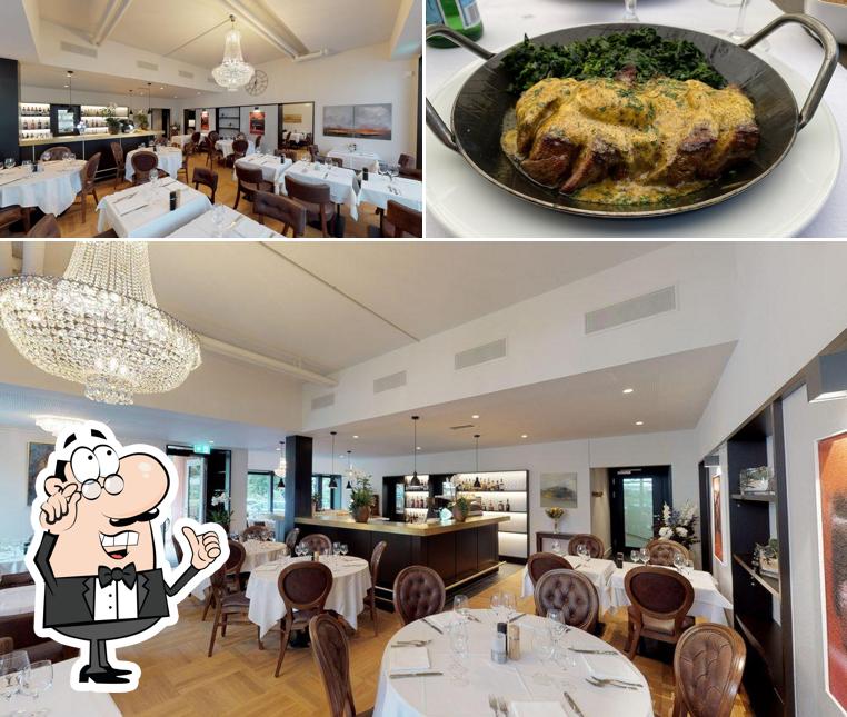 La foto della interni e cibo di Restaurant,Pinseria,Steakhouse Friedbrunnen