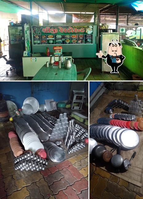 Enjoy a beverage at Shreeji Restaurant