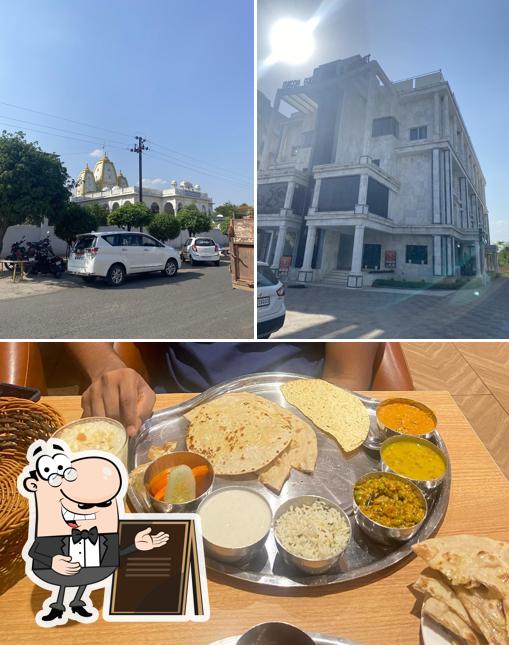 Check out the picture depicting exterior and food at Govindas The Higher Taste